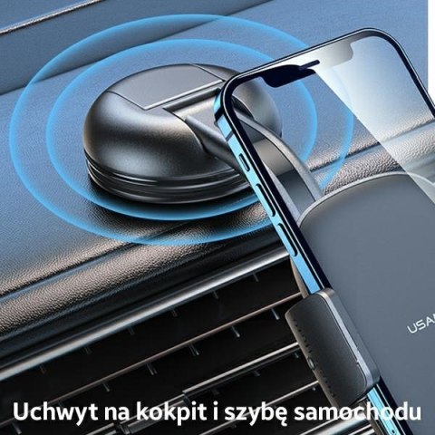 USAMS Uchwyt na kokpit lub do szyby US-ZJ063 Czarny