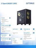 OPTIMUS Komputer E-Sport GA520T-CR10 Ryzen 4500/16GB/1TB/RTX 5060 8GB/W11