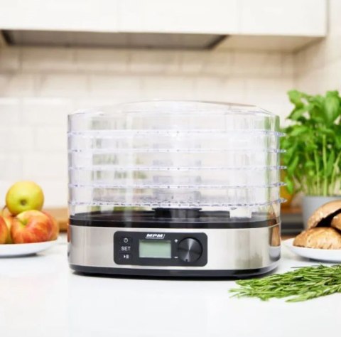 Suszarka spożywcza MPM MSG-12, 5 sit, elektroniczny wyświetlacz, 380W