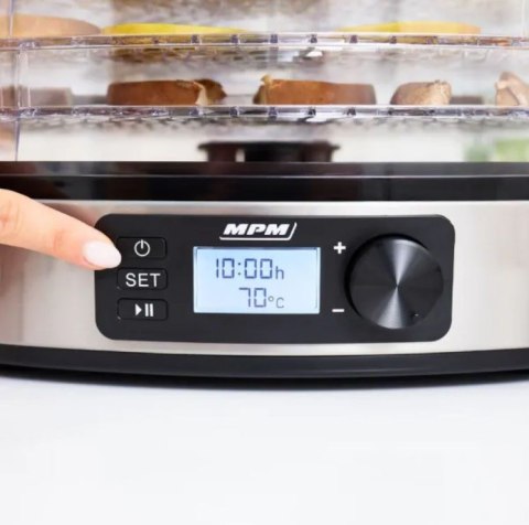 Suszarka spożywcza MPM MSG-12, 5 sit, elektroniczny wyświetlacz, 380W