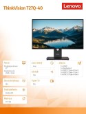 Lenovo Monitor ThinkVision 27.0 T27Q-40 WLED LCD 64A6ZAT6EU