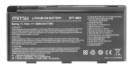 Mitsu Bateria do MSI GT660, GT780, GX780 6600 mAh (73 Wh) 10.8 - 11.1 Volt