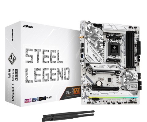 ASRock Płyta główna B650 STEEL LEGEND WIFI AM5 4DDR5 HDMI/DP M.2 ATX