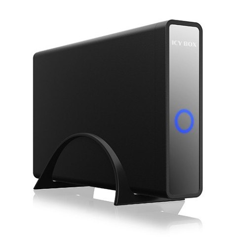 IcyBox Obudowa IB-382H-C31 2,5/3,5 HDD z wbudowanym HUB 1xUSB-C, 2xUSB -A, 12V2A