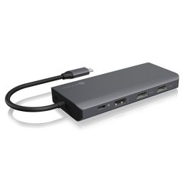 IcyBox Stacja dokująca IB-DK4070-CPD 12w1,2xHDMI,AUDIO,CR,VGA