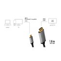 LogiLink Kabel USB-C do HDMI, 4K 60Hz aluminiowy 1.8m