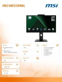 MSI Monitor 27 cali PRO MP272PMG LED/FHD/Flat/120Hz/czarny