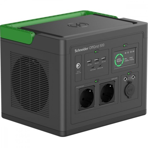 APC Stacja zasilania PPS500-GR Schneider OffGrid Portable Power Station 500, 517Wh Lithium-ion, 2 Schuko, Sinewave