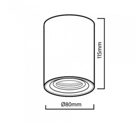 Maclean Oprawa natynkowa GU10 MCE422W