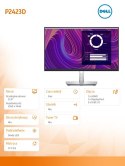 Dell Monitor P2423D 23.8 cali IPS LED QHD (2560x1440)/16:9/HDMI/DP/5xUSB 3.2/3Y AES