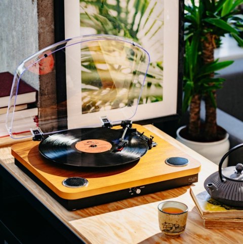 Adler Gramofon AD1914 Wood USB Bluetooth