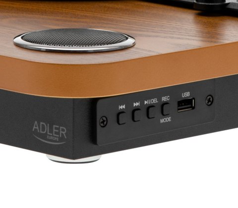 Adler Gramofon AD1914 Wood USB Bluetooth