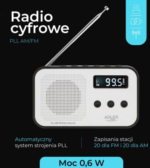 Adler Radio cyfrowe PLL AD1907