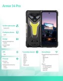 ULEFONE Smartfon Armor 34 Pro 5G 16/512GB IP69K Czarny