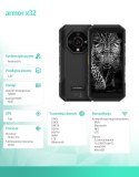 ULEFONE Smartfon Armor X32 4G 6/128GB IP69K Czarny