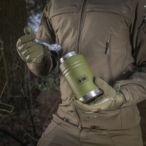 Termos obiadowy z łyżką ze stali Inox M-TAC Olive poj. 750 ml.