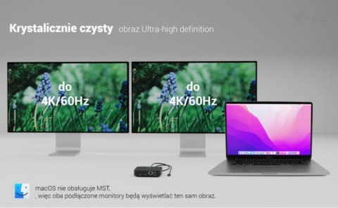 I-tec Stacja dokująca USB-C Dual HDMI Power Delivery 100W