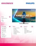 Philips Telewizor OLED 65 cali 65OLED820/12
