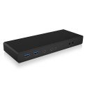 IcyBox Stacja dokująca IB-DK2245AC 13w1, 2xDP,2xHDI,USB, LAN, USB-C, PD do 60W