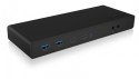 IcyBox Stacja dokująca IB-DK2245AC 13w1, 2xDP,2xHDI,USB, LAN, USB-C, PD do 60W