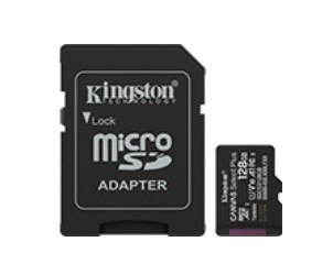 Kingston Karta pamięci microSD 128GB Canvas Select+ G3 150MB/s Adapter