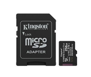 Kingston Karta pamięci microSD 256GB Canvas Select+ G3 150MB/s Adapter