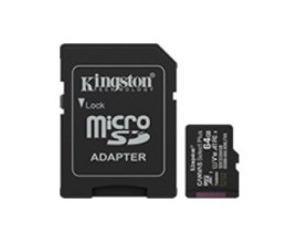 Kingston Karta pamięci microSD 64GB Canvas Select+ G3 100MB/s Adapter