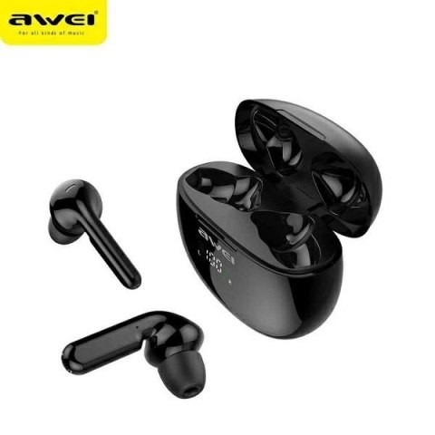 AWEI Słuchawki Bluetooth 5.0 TWS T15P Czarne