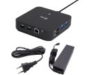 I-tec Stacja dokująca USB-C DP Dual HDMI Power Delivery 100W + Uniwersalna Ładowarka 100W