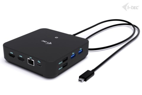 I-tec Stacja dokująca USB-C DP Dual HDMI Power Delivery 100W + Uniwersalna Ładowarka 100W