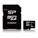 Karta pamięci Silicon Power microSDHC Elite 16GB CL10 UHS-1 (U1) + ADAPTER microSD-SD (SP016GBSTHBU1V10SP)