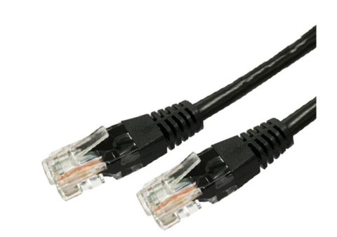 TB Kabel Patchcord miedziany kat.6 RJ45 UTP 1m. czarny - paczka 10 sztuk