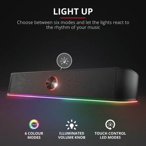 Głośnik TRUST GXT619 THORNE RGB LED SOUNDBAR