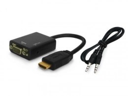 Savio Adapter HDMI (M) - VGA (F) z audio, CL-23