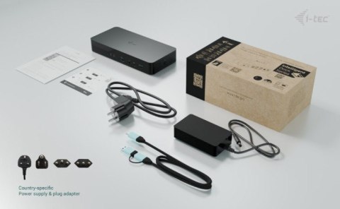 I-tec Stacja dokująca Universal Intelligent Dual Display Docking Station Power Delivery 100W
