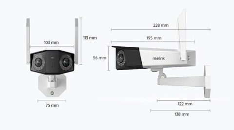 Kamera IP zewnętrzna REOLINK Duo W730 Dual Lens Wi-Fi