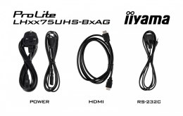 IIYAMA Monitor 65 cali LH6575UHS-B2AG,24/7,IPS,ANDROID.11,4K, WiFi, iiSignage2, FailOver, EShare, 24/7, full daisy chain