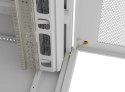 Lanberg Szafa instalacyjna rack stojąca 19 cali 47U 800x1000 szara drzwi perforowane LCD (flat pack) V2