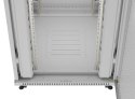 Lanberg Szafa instalacyjna rack stojąca 19 cali 47U 800x1000 szara drzwi perforowane LCD (flat pack) V2