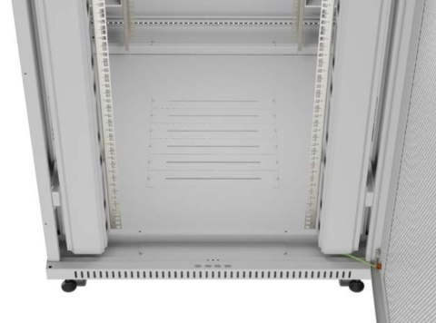 Lanberg Szafa instalacyjna rack stojąca 19 cali 47U 800x1000 szara drzwi perforowane LCD (flat pack) V2