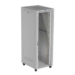 Lanberg Szafa instalacyjna rack stojąca 47U 800x1000 szara drzwi przeszkolne LCD ( flat pack) V2