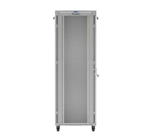 Lanberg Szafa instalacyjna rack stojąca 47U 800x1000 szara drzwi przeszkolne LCD ( flat pack) V2