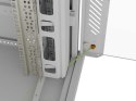 Lanberg Szafa instalacyjna rack stojąca 47U 800x1000 szara drzwi przeszkolne LCD ( flat pack) V2