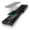 IcyBox Obudowa IB-1817MCT-C31 NVMe/SATA M.2 2230/2242/2260/2280 Beznarzędziowa