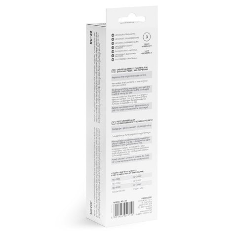 SAVIO PILOT UNIWERSALNY/ZAMIENNIK DO CYFROWY POLSAT RC-20