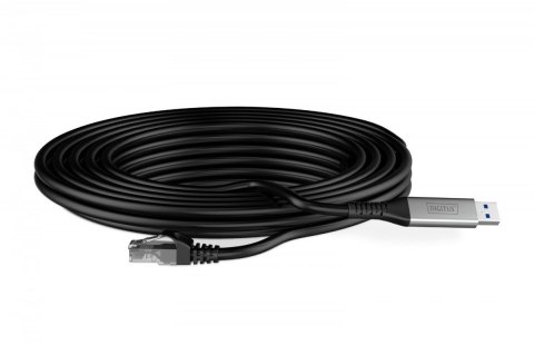 Digitus Kabel adapter USB-A - RJ45 Kat. 6A S/FTP, 1 Gbit/s, USB 3.2 Gen1, LSZH, 2m