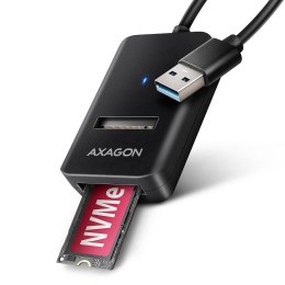 Stacja dokująca/adapter Axagon USB3.2 Gen 2 USB-A > M.2 NVMe/SATA SSD