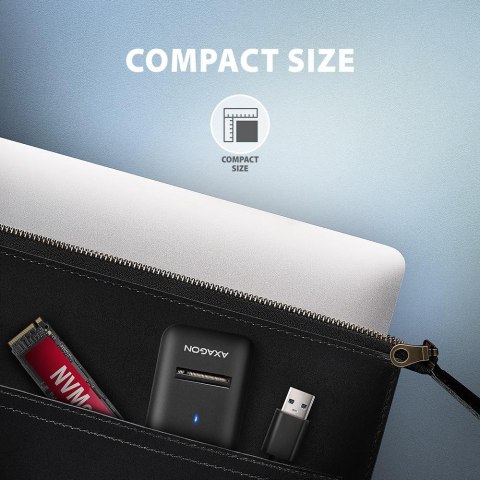 Stacja dokująca/adapter Axagon USB3.2 Gen 2 USB-A > M.2 NVMe/SATA SSD