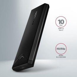 Obudowa zewnętrzna Axagon do dysków M.2 NVMe SSD/ USB-C 3.2 G2 czarna