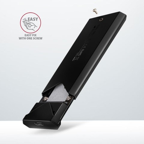 Obudowa zewnętrzna Axagon do dysków M.2 NVMe SSD/ USB-C 3.2 G2 czarna
